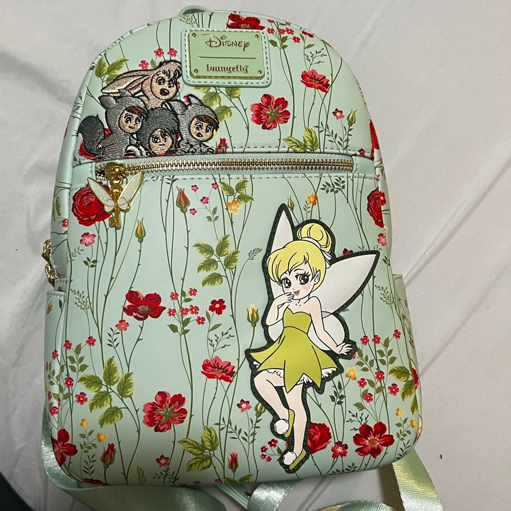 Disney Loungefly Tinker Bell Mini Backpack. - Picture 1 of 6